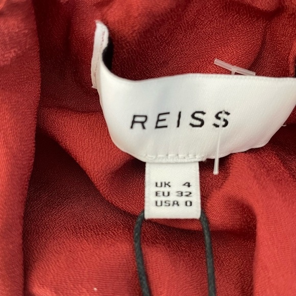 New! Reiss nova metallic halter Romper red gold nwt 18403 - Picture 13 of 14